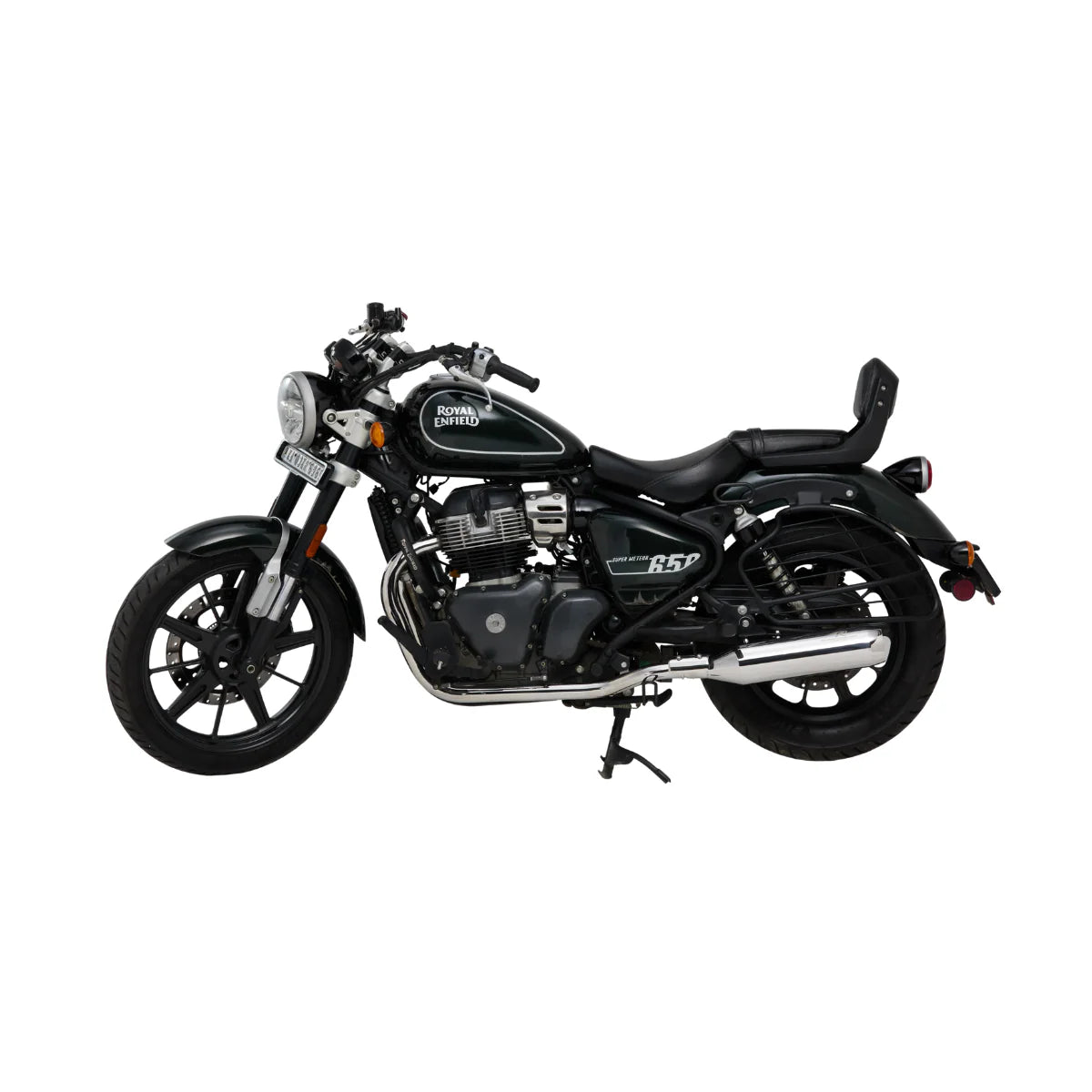 Royal Enfiled Super Meteor 650 Red Rooster Performance Astral Polish Exhaust