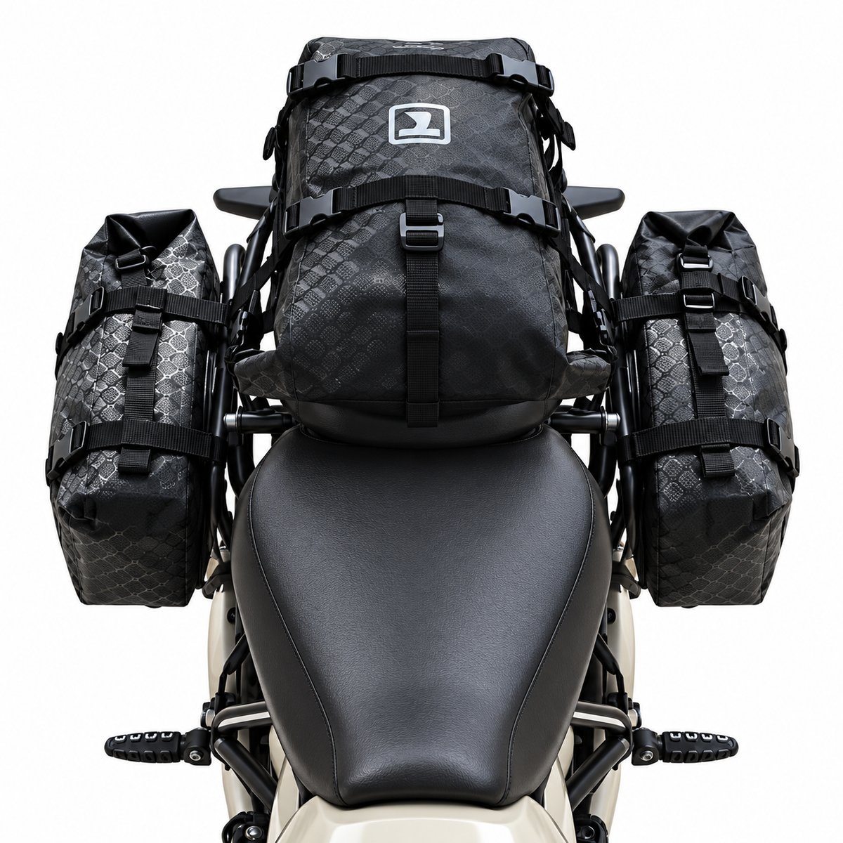 TAANC Terra 24L Waterproof Modular Motorcycle Luggage Combo ( PACK OF 3 )