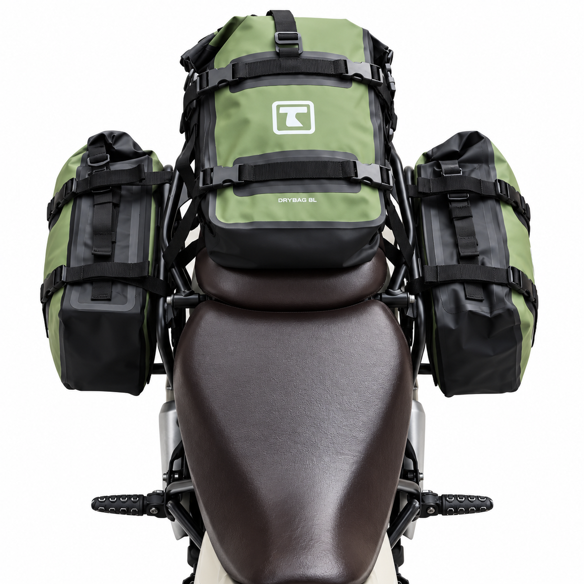 TAANC Terra 24L Waterproof Modular Motorcycle Luggage Combo ( PACK OF 3 )