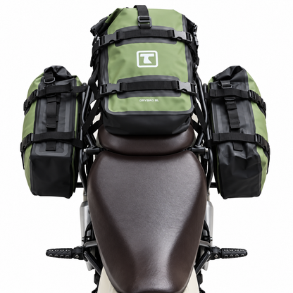 TAANC Terra 24L Waterproof Modular Motorcycle Luggage Combo ( PACK OF 3 )