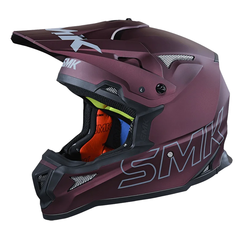 SMK ALLTERRA MA300 WINE RED OFFROAD HELMET