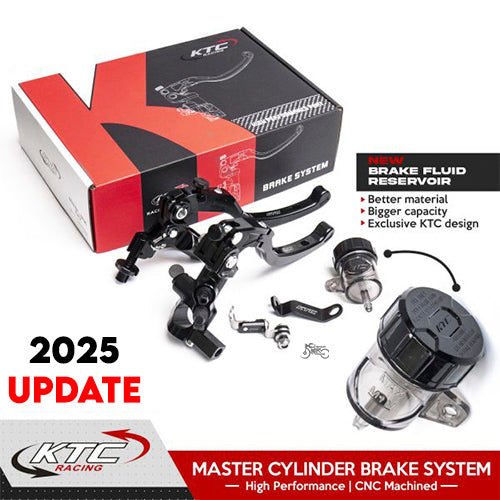 KTC RACING | Universal Adjustable Hydraulic Brake Clutch Lever with Master Cylinder - Made in Indonesia