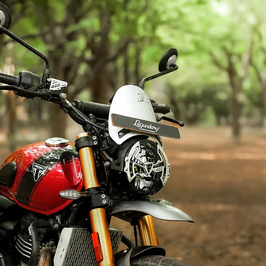 Triumph scrambler 400X zephyr visor silver| LEGUNDARY CUSTOMS