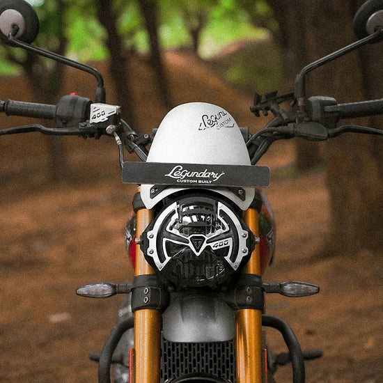 Triumph scrambler 400X zephyr visor silver| LEGUNDARY CUSTOMS