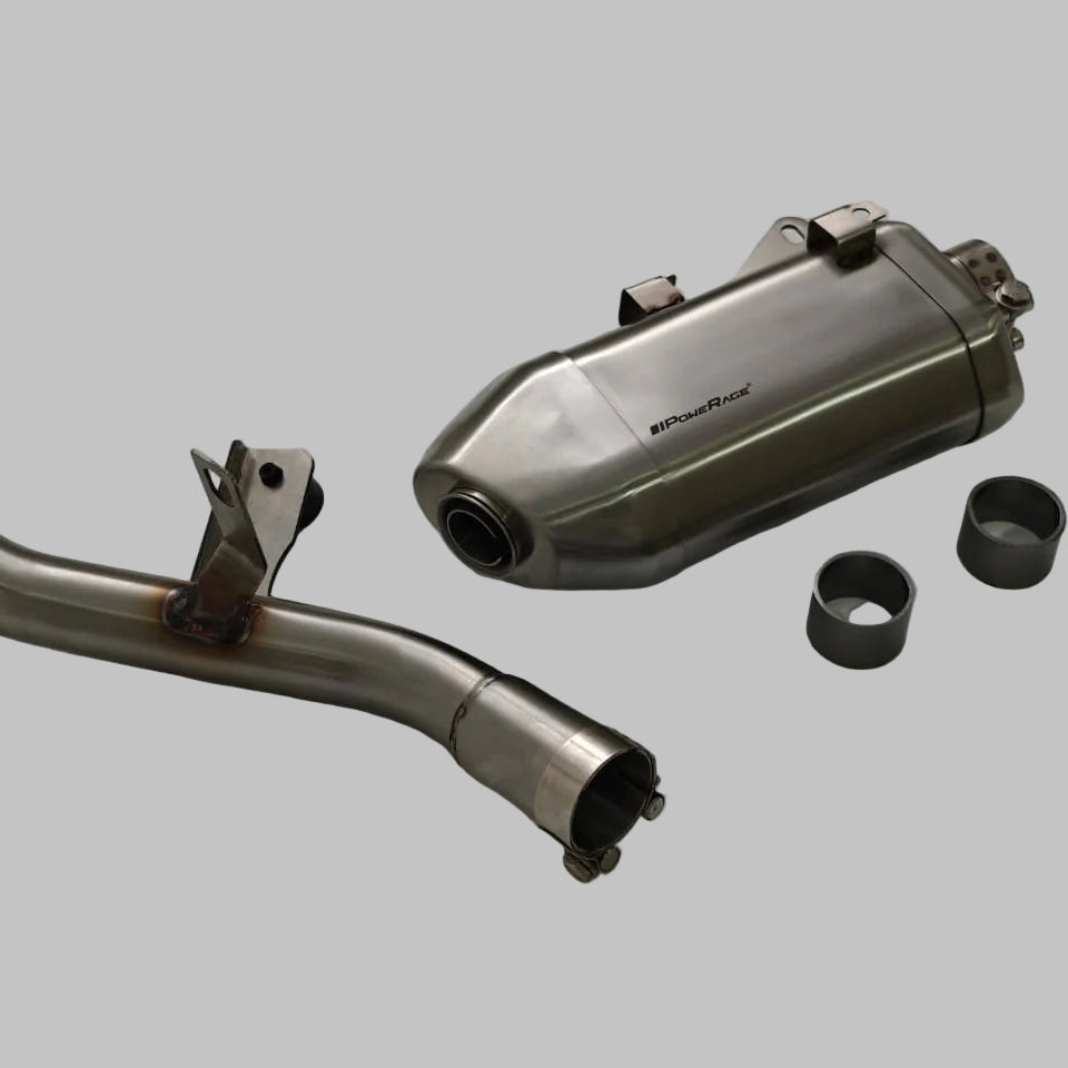 Royal Enfield Himalayan 450 PoweRage Performance Slip-On Exhaust with bend pipe