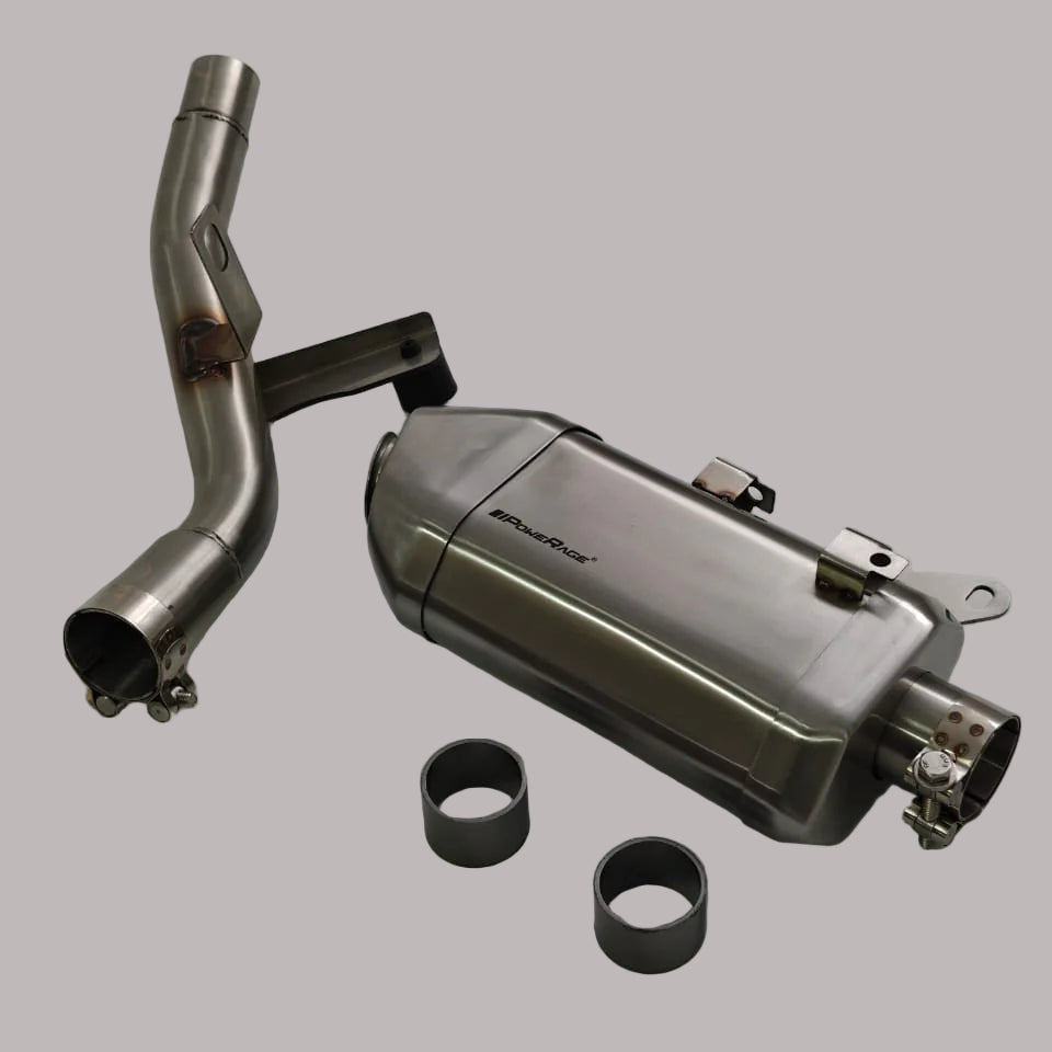 Royal Enfield Himalayan 450 PoweRage Performance Slip-On Exhaust with bend pipe