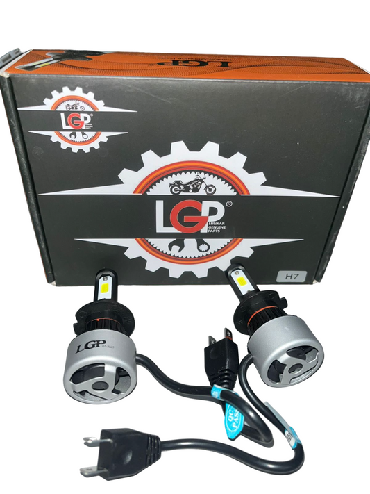 LGP H7 Hi/Lo 9000LM 6500K 72 W LED Automotive Headlight Bulbs Auto Conversion Driving Lamp (Cool White light) (H7) for all cars- 1 YEAR WARRANTY