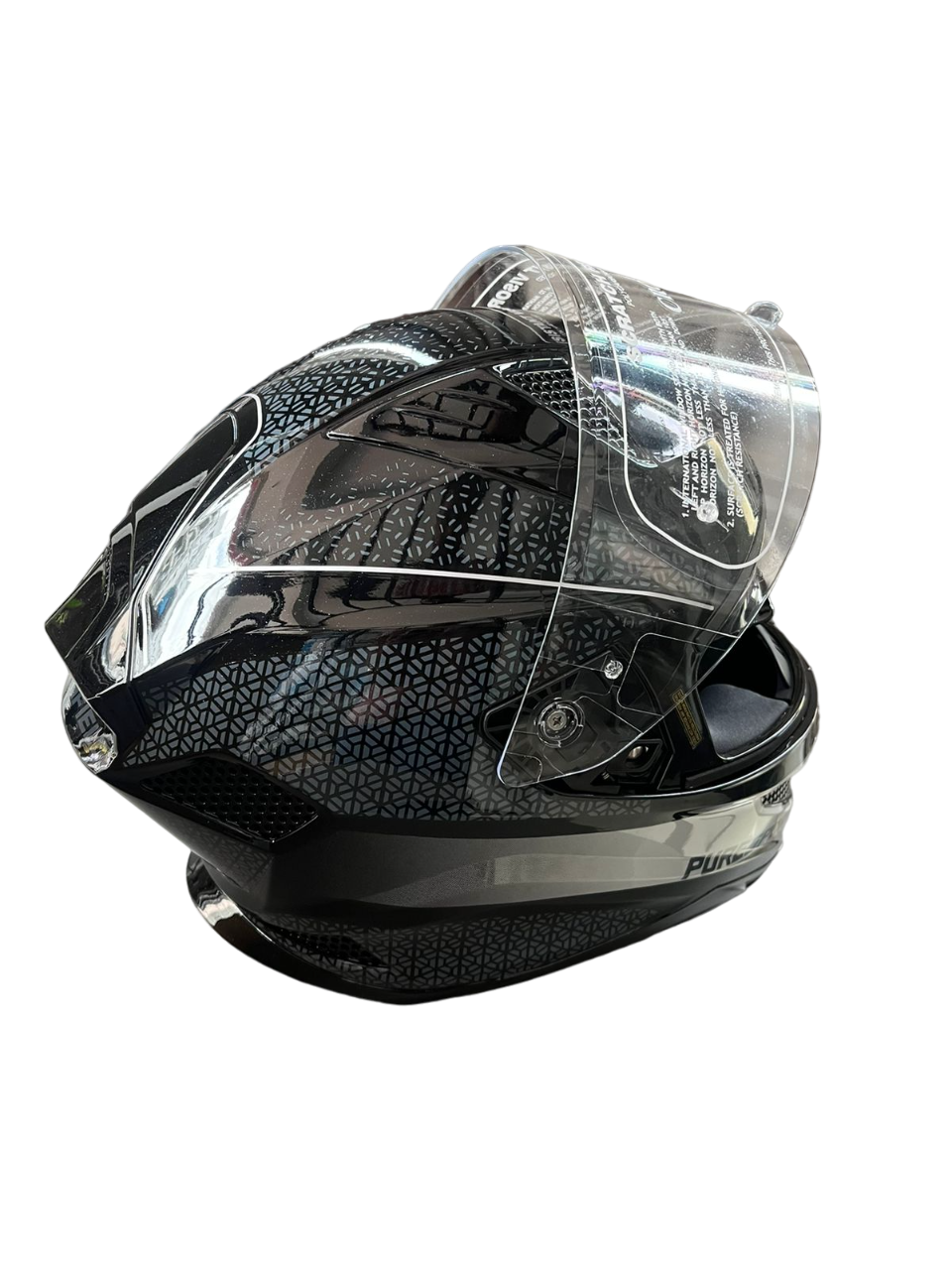 Royal Enfield ISI Certified Crossair Full Face Riding Helmet Grey