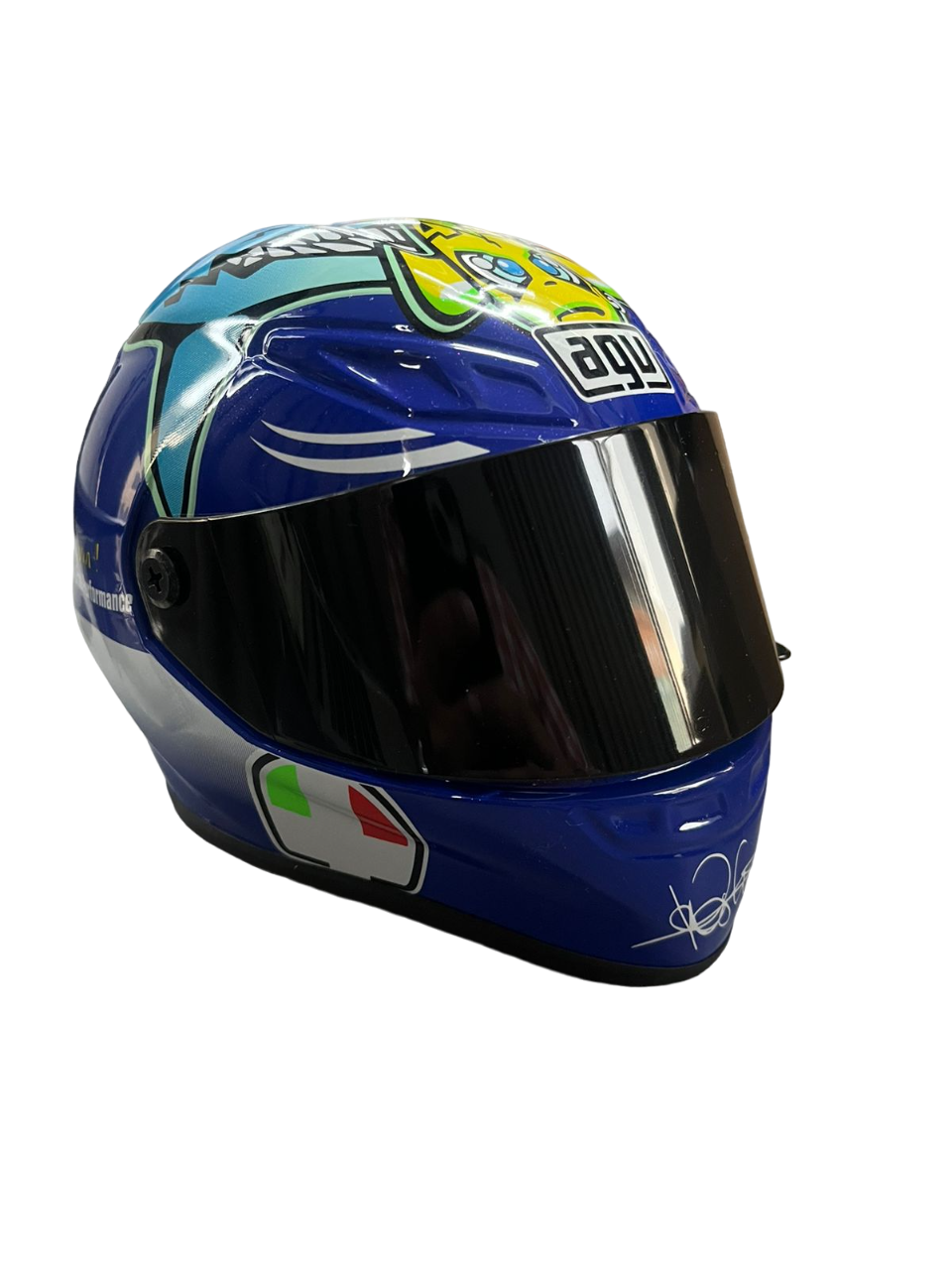 agv drudi performance helmet AGV Sharky Blue drudi performance Scale model miniature helmet – SPARIFY