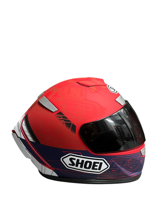 Shoei 93 red blue white Creative Motorcycle Collectible Miniature helmet