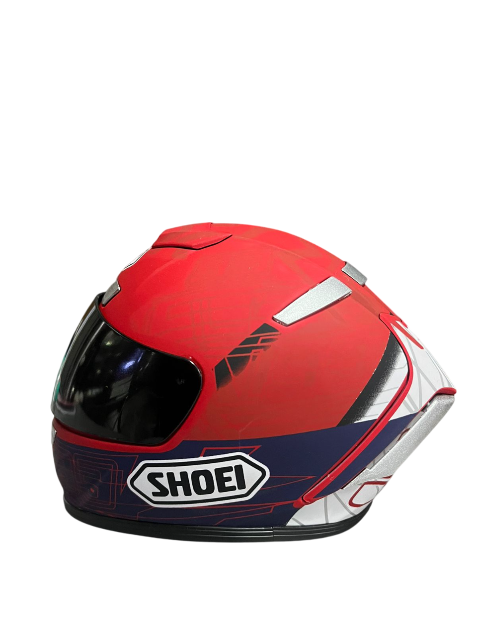 Shoei 93 red blue white Creative Motorcycle Collectible Miniature helm – SPARIFY