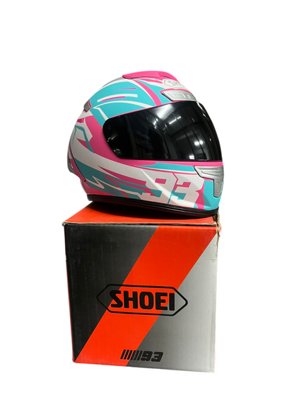 pink shoei motorcycle helmet used SHOEI