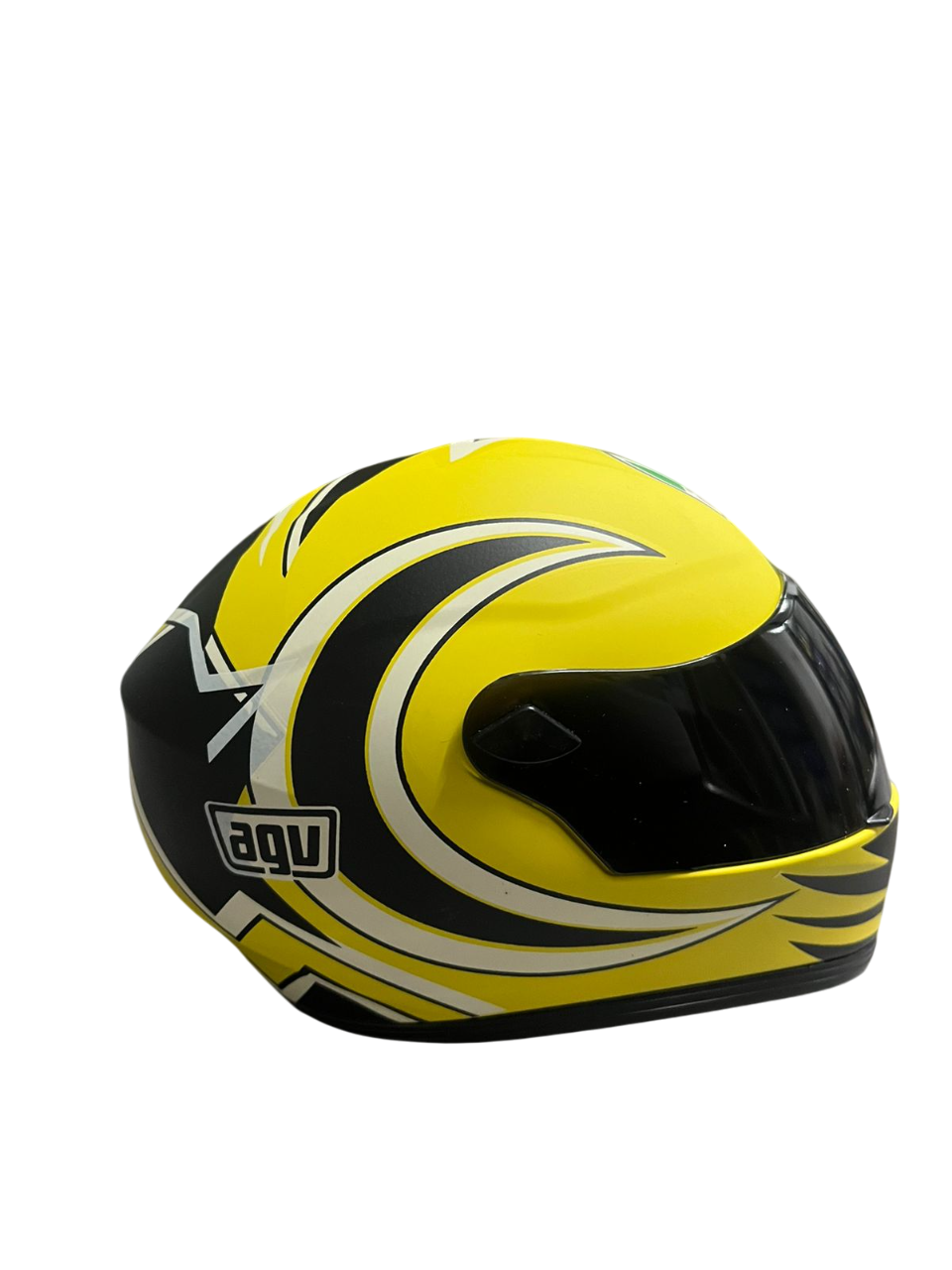 2010 agv helmets AGV Yellow Black Creative Motorcycle Collectible Miniature helmet – SPARIFY