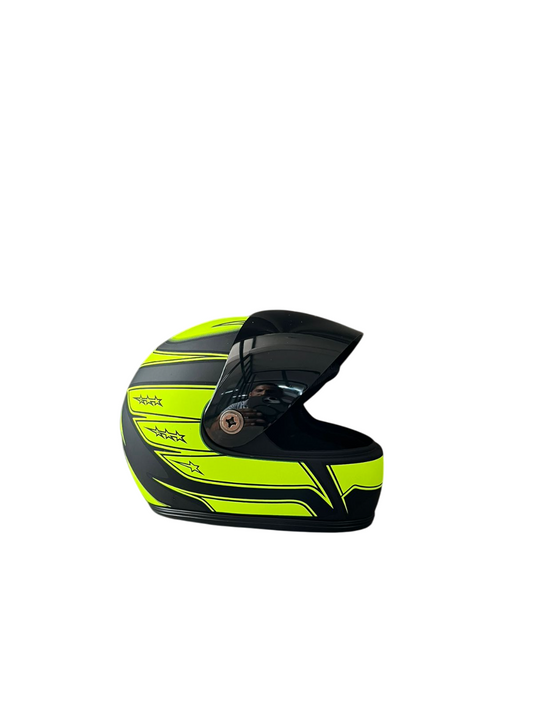 Mercedes neon black Creative Motorcycle Miniature helmet