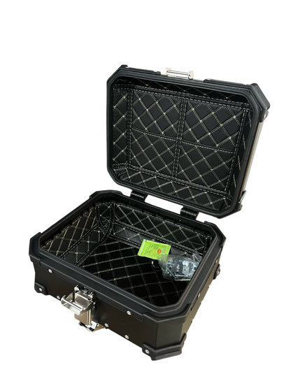 LGP 25 litres | aluminium top box | BLACK ( fits all motorcycles ) - 1 YEAR WARRANTY