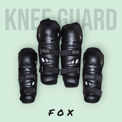 FOX Protective  Knee Guard, Elbow Guard Black  (Pack of 4)