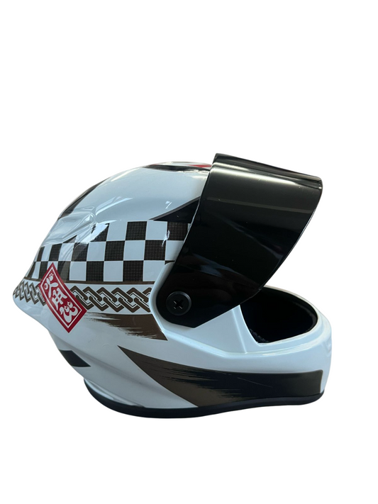 SHOEI WHITE Creative Motorcycle Miniature helmet