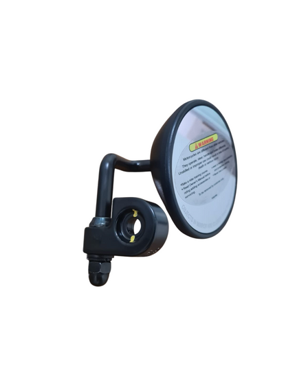 Harley Davidson bar end mirror (Round) - BLACK