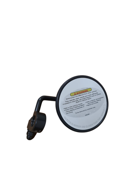 Harley Davidson bar end mirror (Round) - BLACK