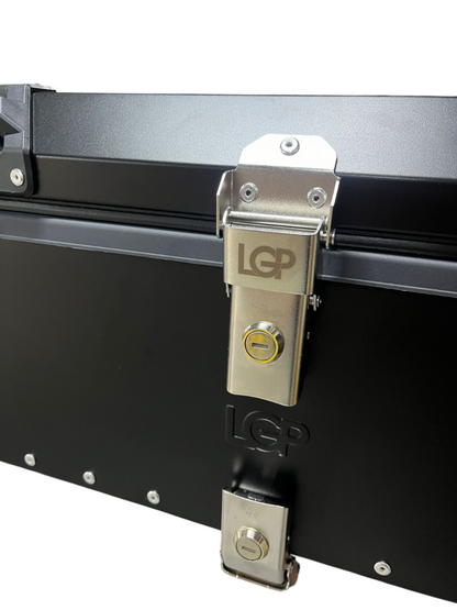 LGP 80 litres | aluminium alloy top box | Waterproof | BLACK PLAIN ( fits all motorcycles ) Ideal for long tourers