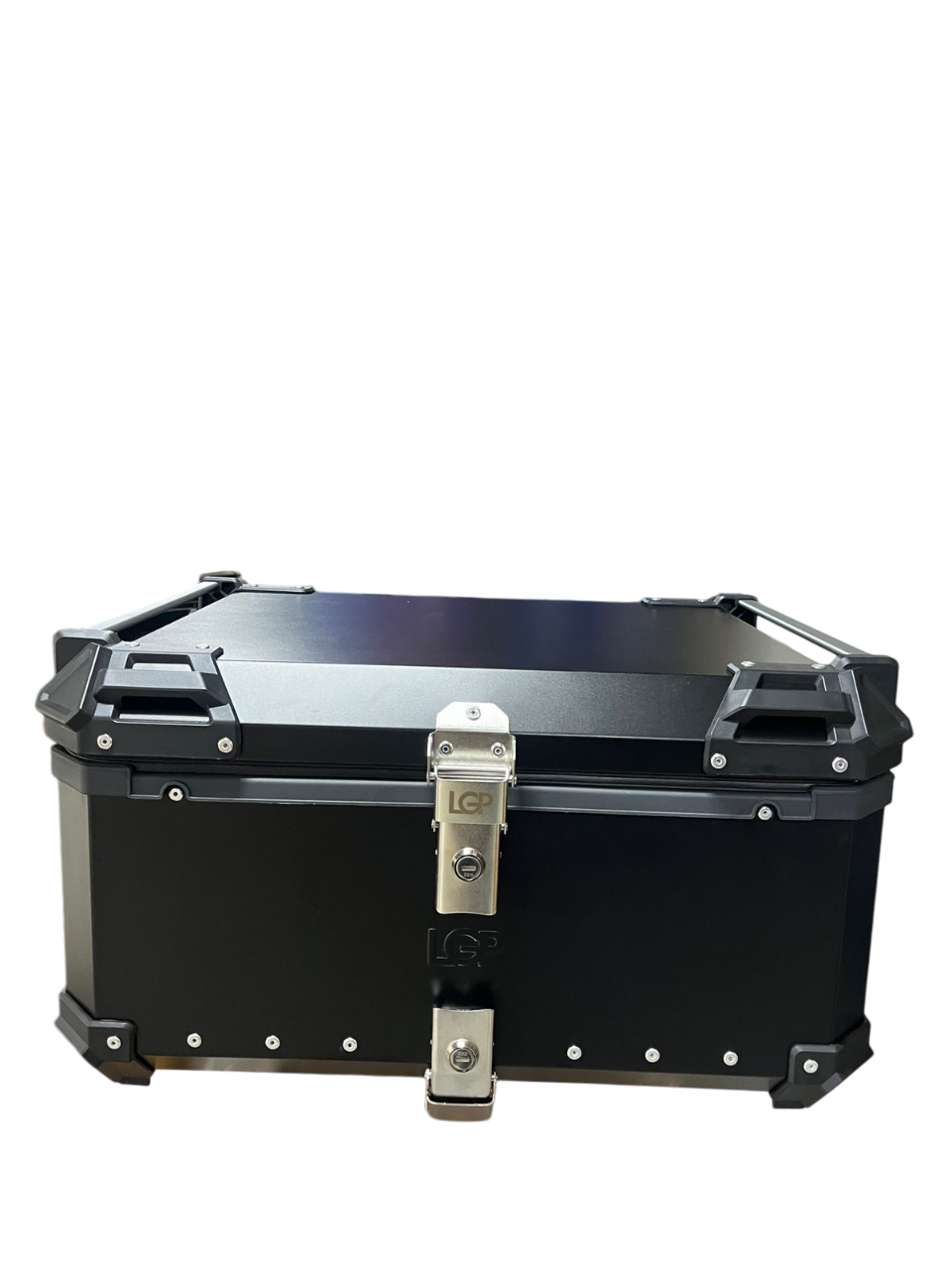LGP 80 litres | aluminium alloy top box | Waterproof | BLACK PLAIN ( fits all motorcycles ) Ideal for long tourers