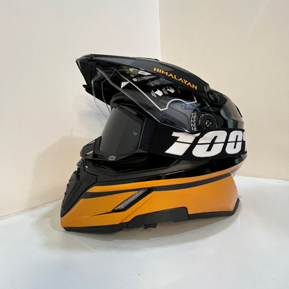 ROYAL ENFIELD OFF ROADING MOTO CROSS OPTIMUS DUAL SPORT HELMET - BLACK & GOLD