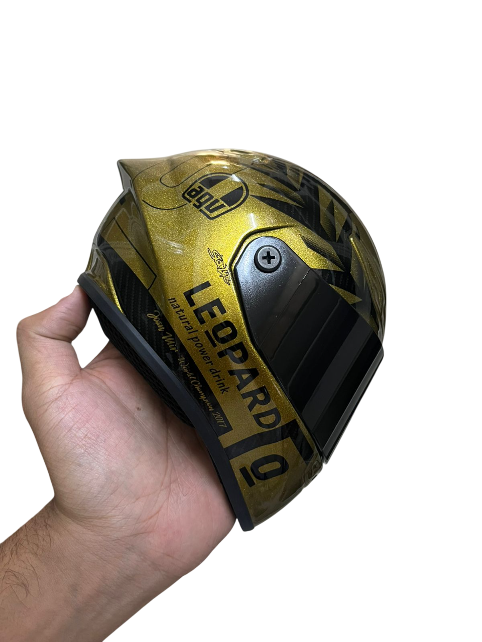 AGV Pista GP R Joan Mir LEOPARD Creative Motorcycle Miniature helmet ( scale model )