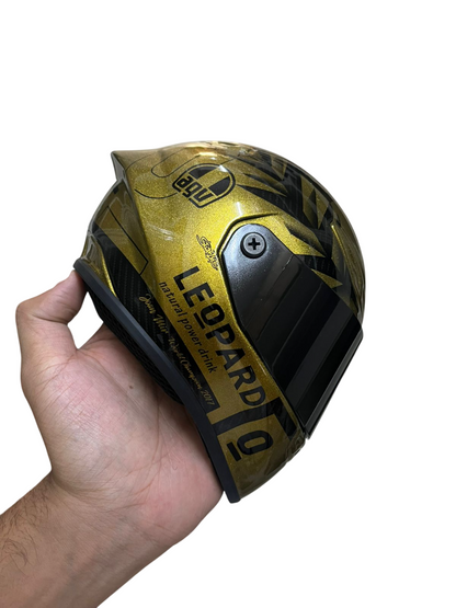 AGV Pista GP R Joan Mir LEOPARD Creative Motorcycle Miniature helmet ( scale model )