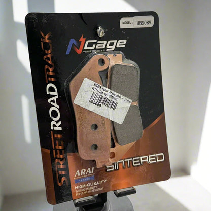 COMBO - HNESS 350 / 350RS / CB350  | front and rear sintered brake pads | NGAGE POWERPARTS - ARAI Certified for Extreme Performance