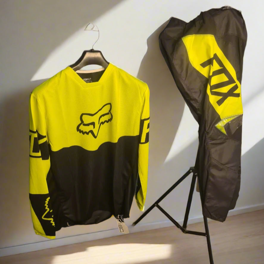 F.O.X Racing 180 Motocross Jersey & Pants - yellow black