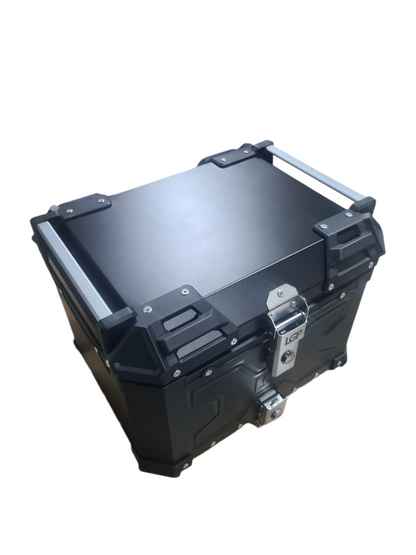 LGP Premium ( Double X V2 )Aluminium Top Box 45L - BLACK ( COMPATIBLE FOR ALL MOTORCYCLE ) - 1 YEAR WARRANTY