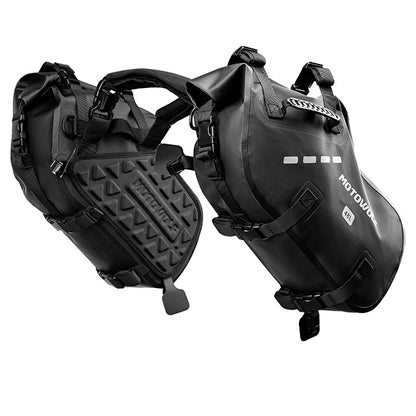 MOTOWOLF MB2 28L/48L Waterproof Pannier Bag / Saddle bag for Motorcycle Adventure High Quality Motorbike Saddle Drypack-Pair | BLACK - Universal