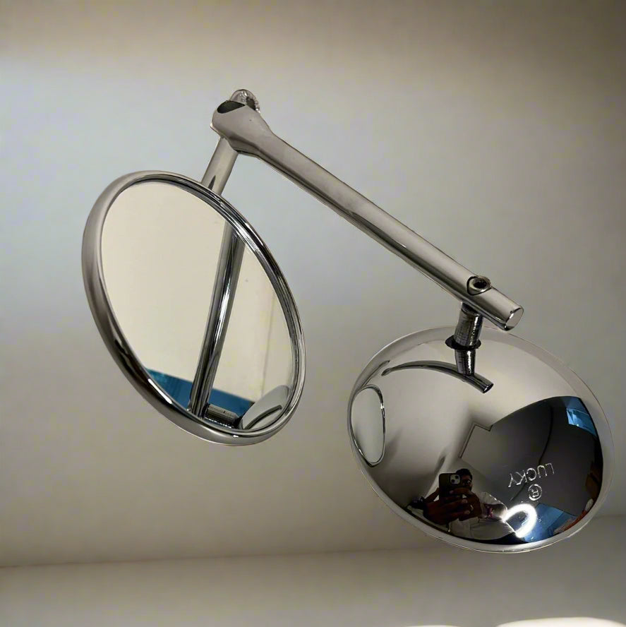 HORIZON ALUMINIUM TOURING SIDE MIRRORS | WIDE ANGLE | COMPATIBLE FOR ALL ROYAL ENFIELD MODELS | HEAVY DUTY