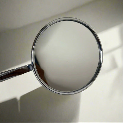 Merc Edition | Chrome Handle Bar End Side Mirror For Royal Enfiled Classic /Electra / Reborn/Standard - 350/ 500,Himalayan 450 Hunter 350, Meteor 350, Super Meteor , Interceptor , Gt 650, Himalayan/Scram 411, Bear 650 Round Mirrors