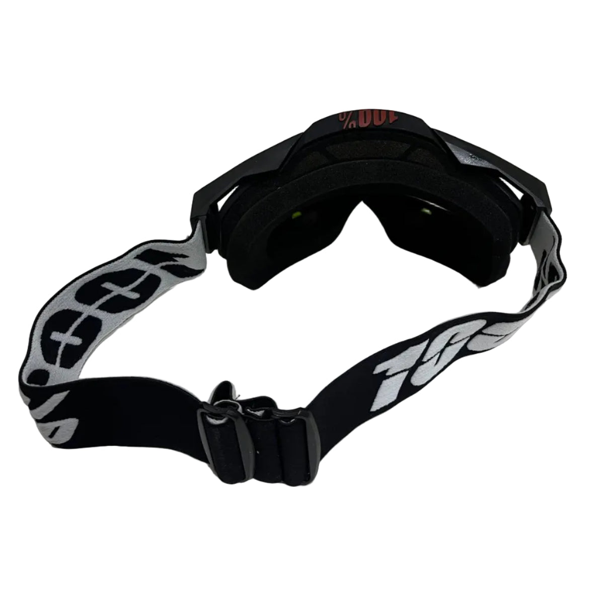 100% | Motocross & mountain biking Goggles |Black with neon nose tinted- 1 YEAR WARRANTY