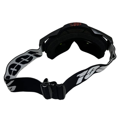100% | Motocross & mountain biking Goggles |Black with neon nose tinted- 1 YEAR WARRANTY