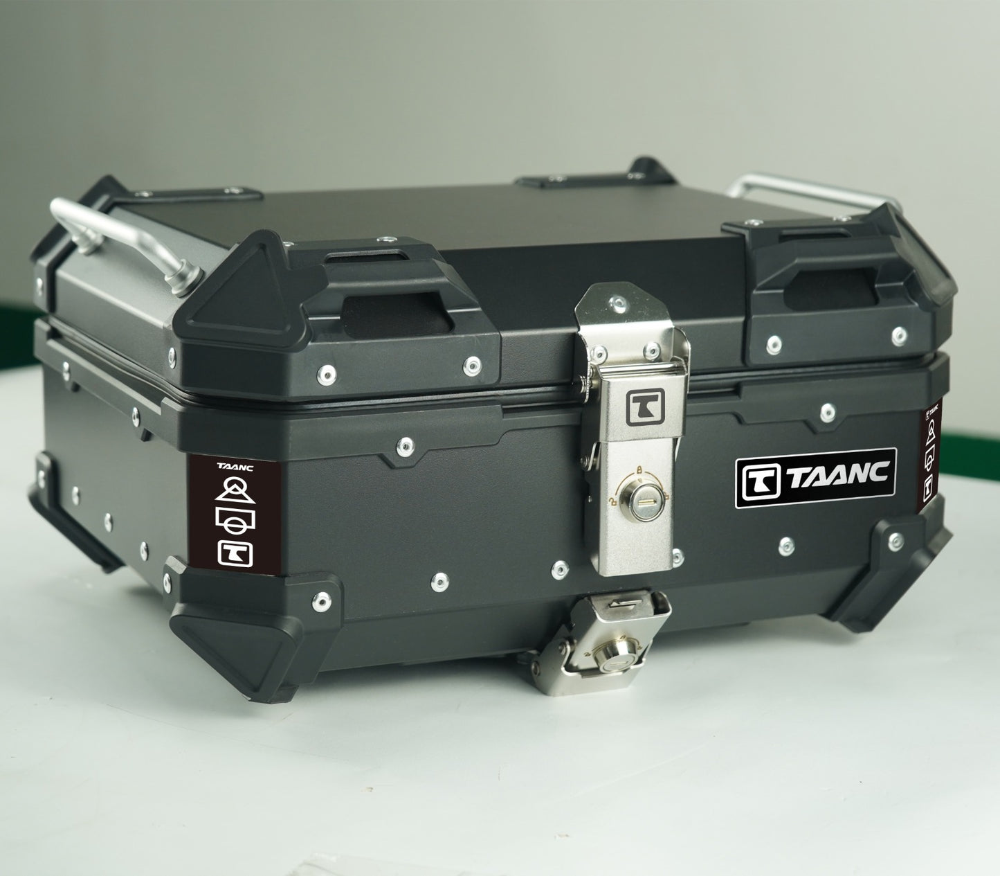 TAANC Urban Swift Top Box – Stealth Black | 22L Compact WP Motorcycle Storage Box for Daily Use