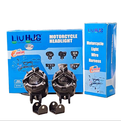 LIU HJG Mercedes (UPGRADED) Ultra Wide Dual Intensity LED Driving Fog Lights White/Yellow with wiring harness and button kit