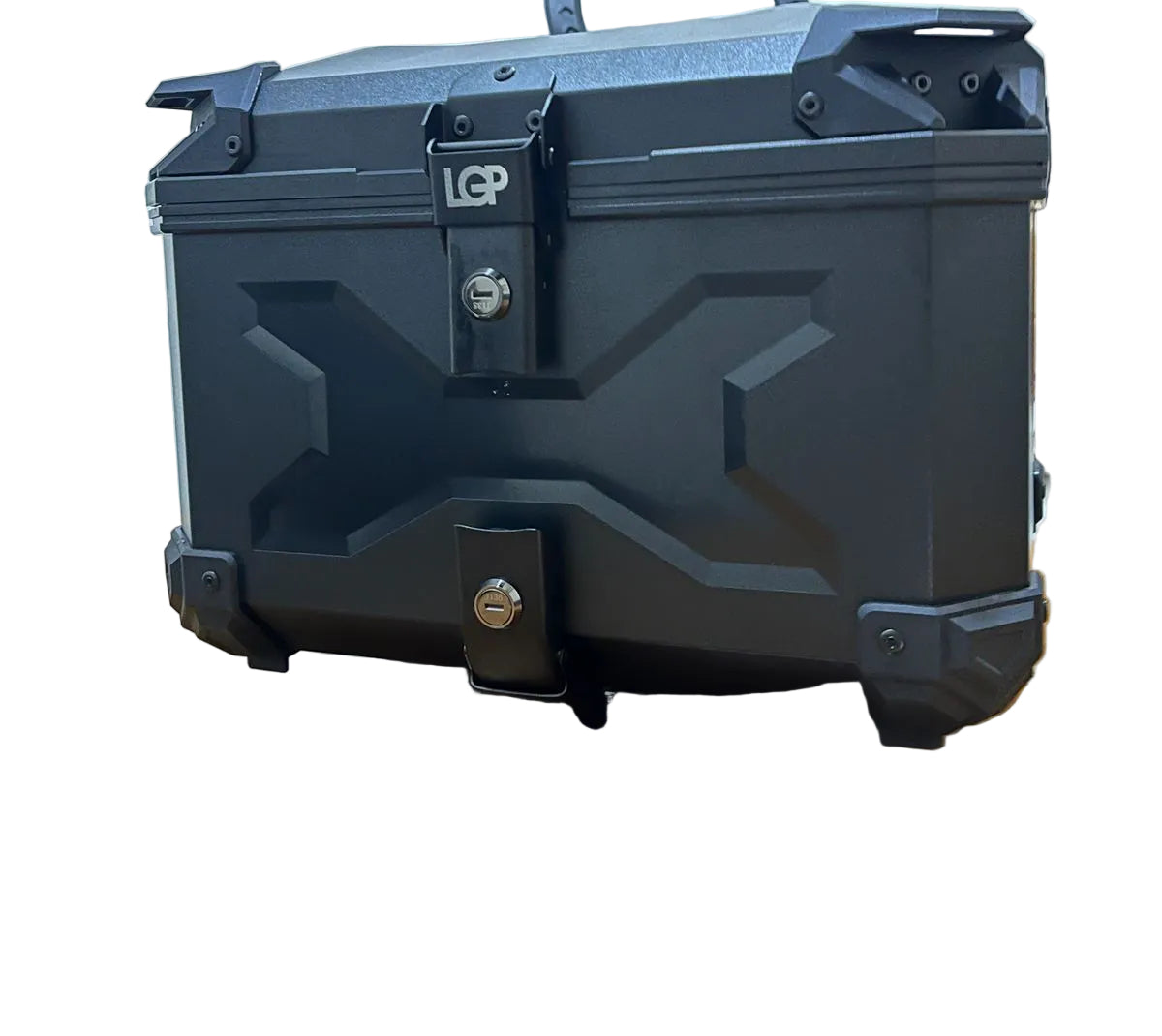 LGP X 45L ECONOMY BLACK TOP BOX - High Grade ABS plastic ( backrest included )