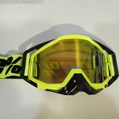 100% Goggles Full neon black plain tint - 1 YEAR WARRANTY