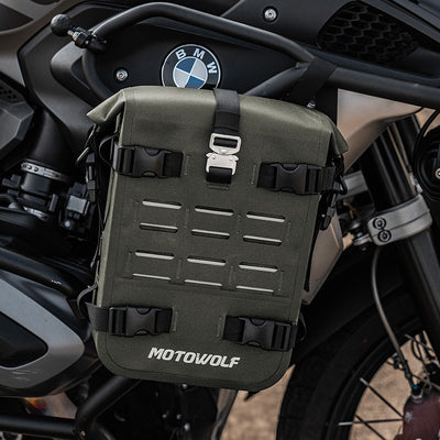 MOTOWOLF 2.0 Ranger | Bumper bag | Bike Side Bag | Crash Guard Bag | 8L | Dirt Proof | Abrasion Resistant | Fully Waterproof | Quick Disassemble |  Multifunction | Large Capacity Bag MDL0715B ( PACK OF 1 )