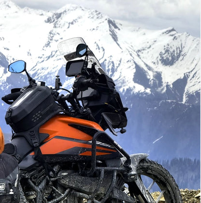 Napoleon anti glare oval shaped mirrors short stem (pair) for all motorcycles and scooters - aluminium