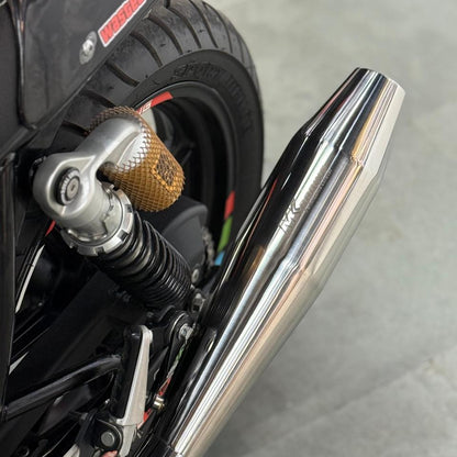 MK Racing Full System Exhaust Combo for Royal Enfield Interceptor 650 & Continental GT 650 | Twin Chrome Exhaust +  Header Pipes | ( Fits Single and Dual  O2 Sensor )