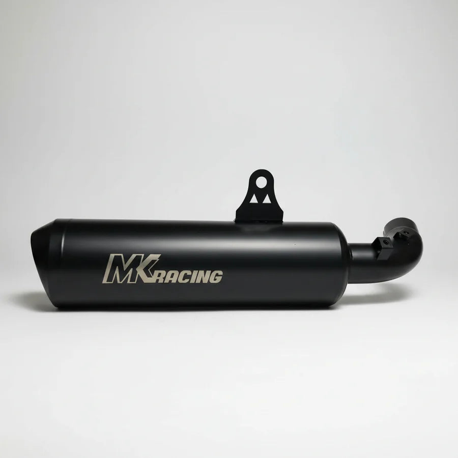 MK Racing | MK Racing Short Can Exhaust for Harley-Davidson X440, X440T & Hero Mavrick 400 – Matte Black