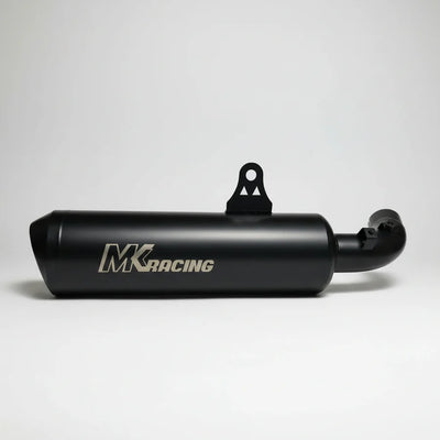 MK Racing | MK Racing Short Can Exhaust for Harley-Davidson X440, X440T & Hero Mavrick 400 – Matte Black