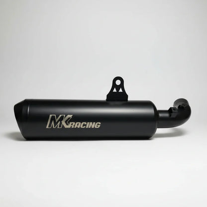 MK Racing | MK Racing Short Can Exhaust for Harley-Davidson X440, X440T & Hero Mavrick 400 – Matte Black