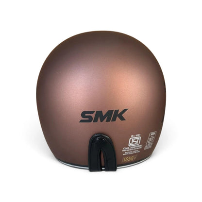 SMK Retro 7 Matt Black Copper Helmet - MA720 - Pinlock 70 - ECE 22.06 Certified