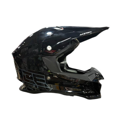 Acerbis Profile 4 Off-Road Riding Helmet: Adjustable Sunpeak | DualFlow Ventilation | Hypoallergenic Lining | ECE/ISI/DOT Certified - GLOSS BLACK