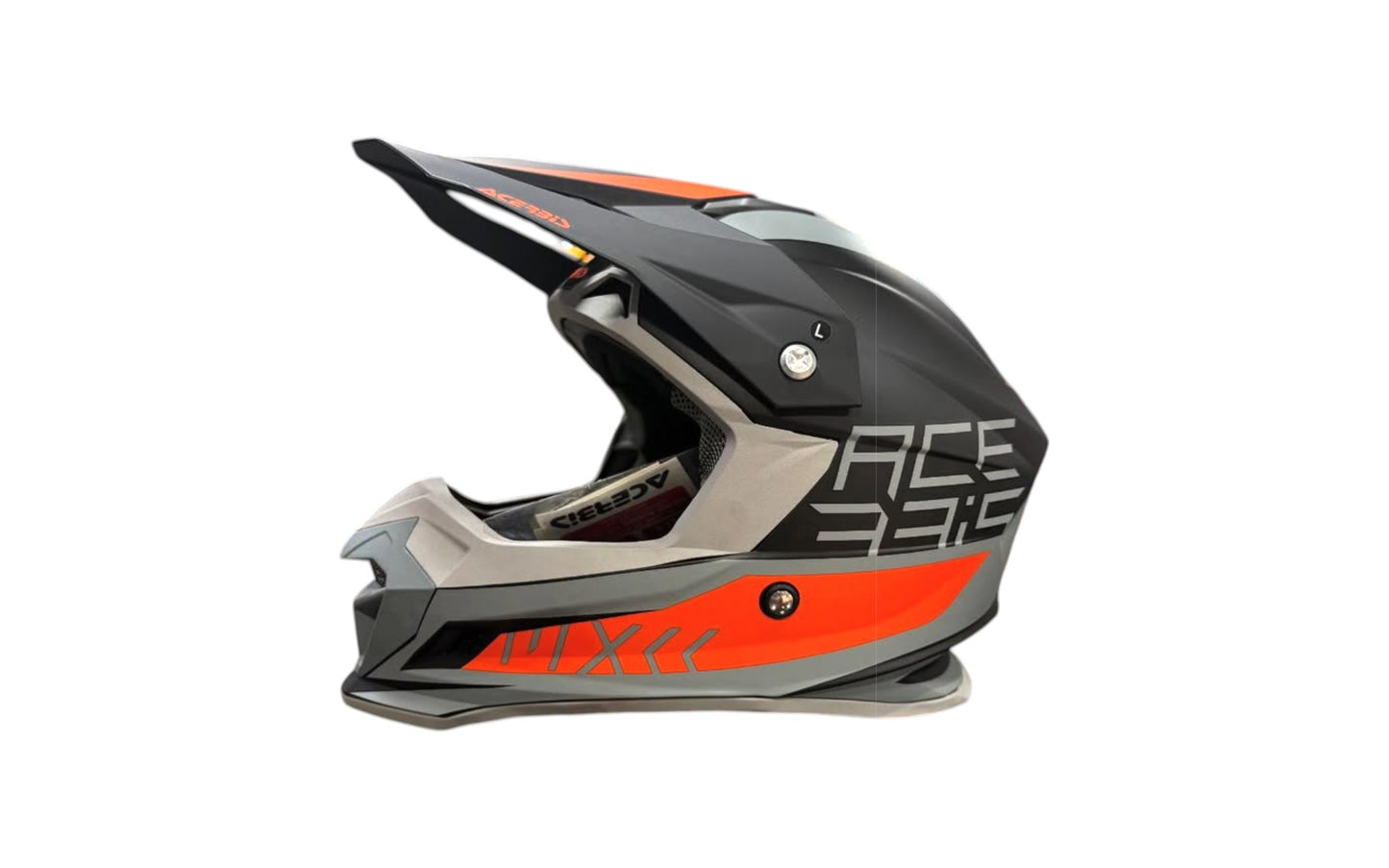 Acerbis Profile 4 Off-Road Riding Helmet: Adjustable Sunpeak | DualFlow Ventilation | Hypoallergenic Lining | ECE/ISI/DOT Certified - Black Orange