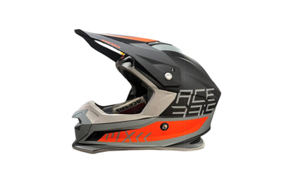 Acerbis Profile 4 Off-Road Riding Helmet: Adjustable Sunpeak | DualFlow Ventilation | Hypoallergenic Lining | ECE/ISI/DOT Certified - Black Orange
